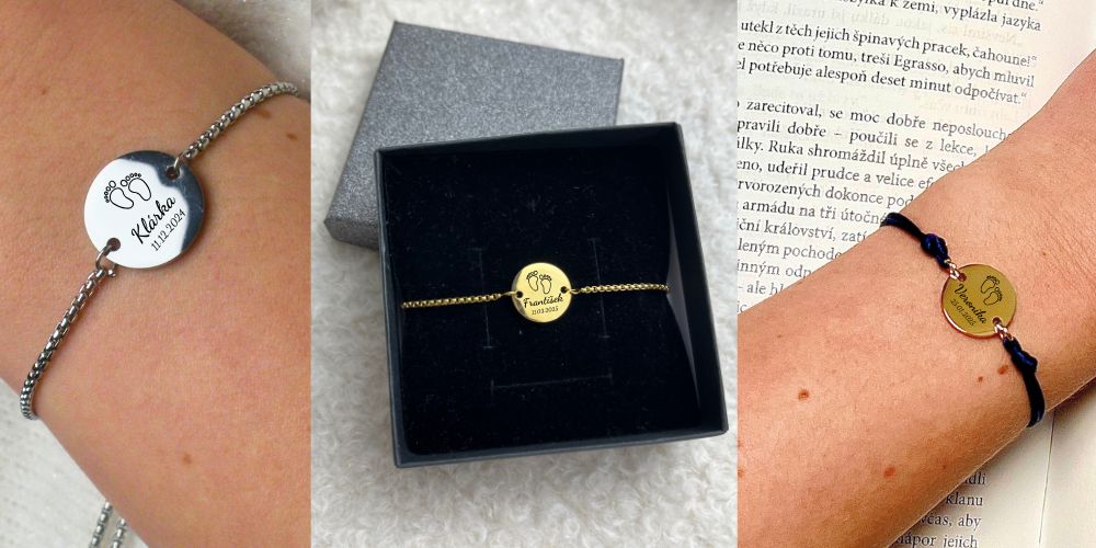 Náramek Narození miminka, Narození dítěte, Šperky